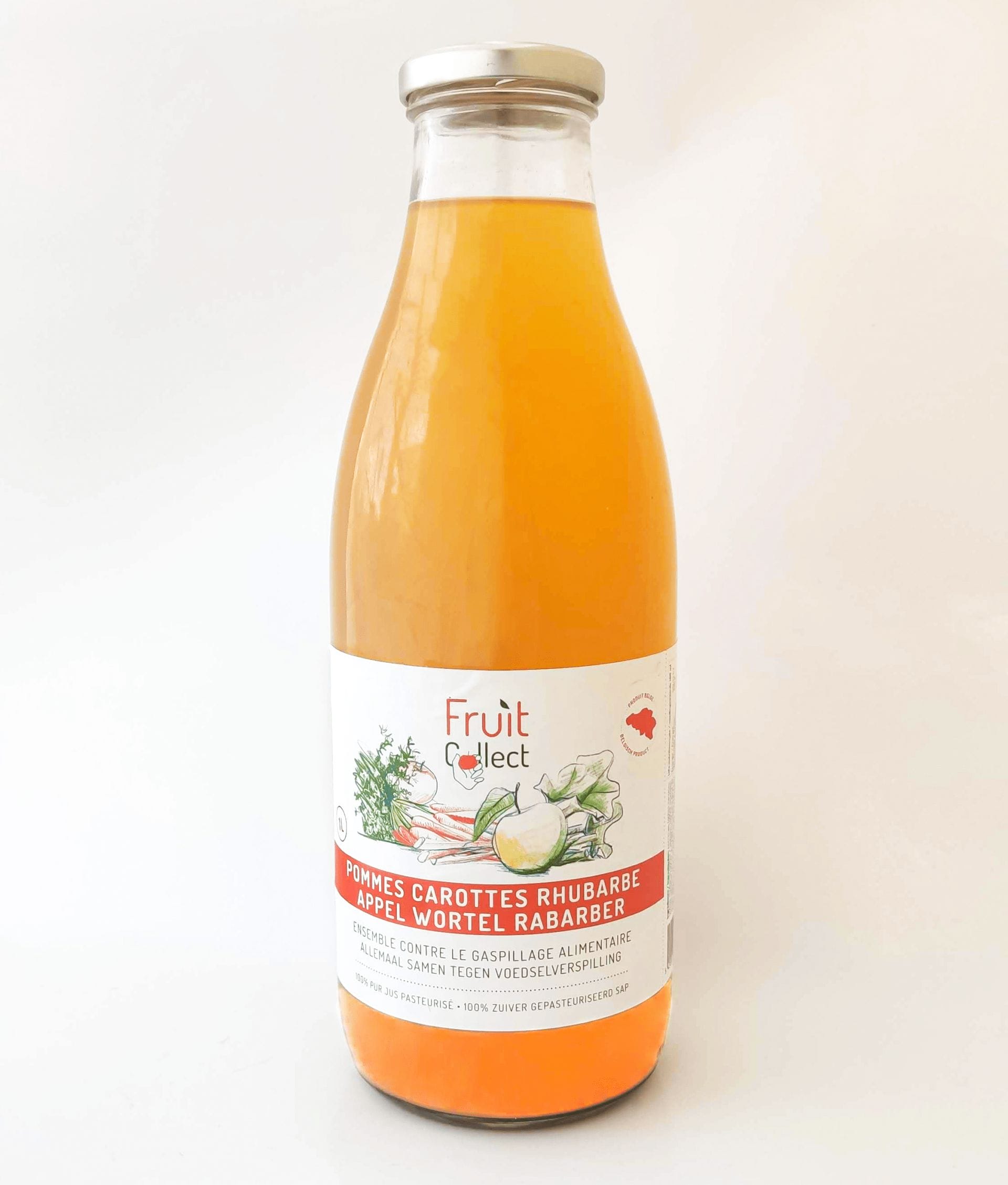 Jus de Pommes - Carottes - Rhubarbe 1L FruitCollect